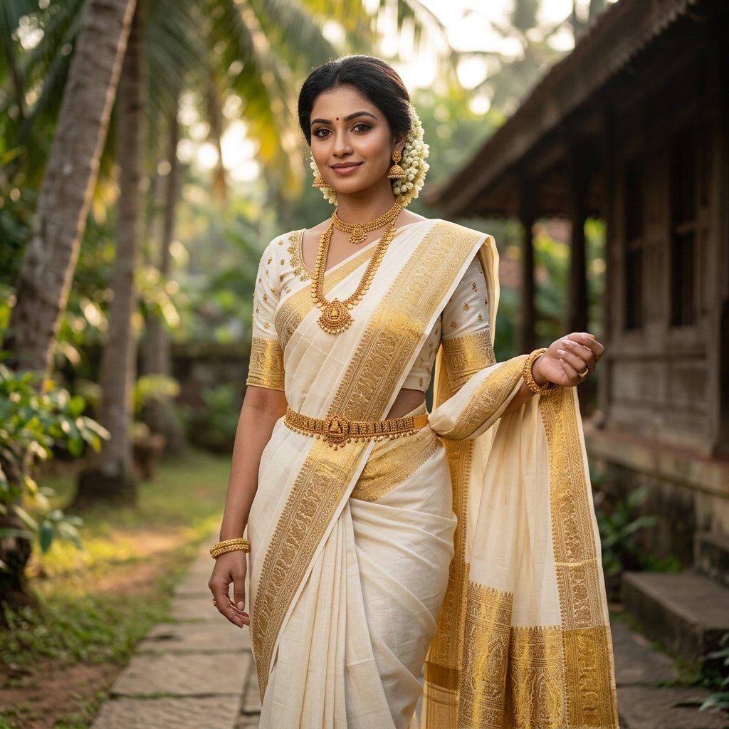 Kerala Kasavu Sarees