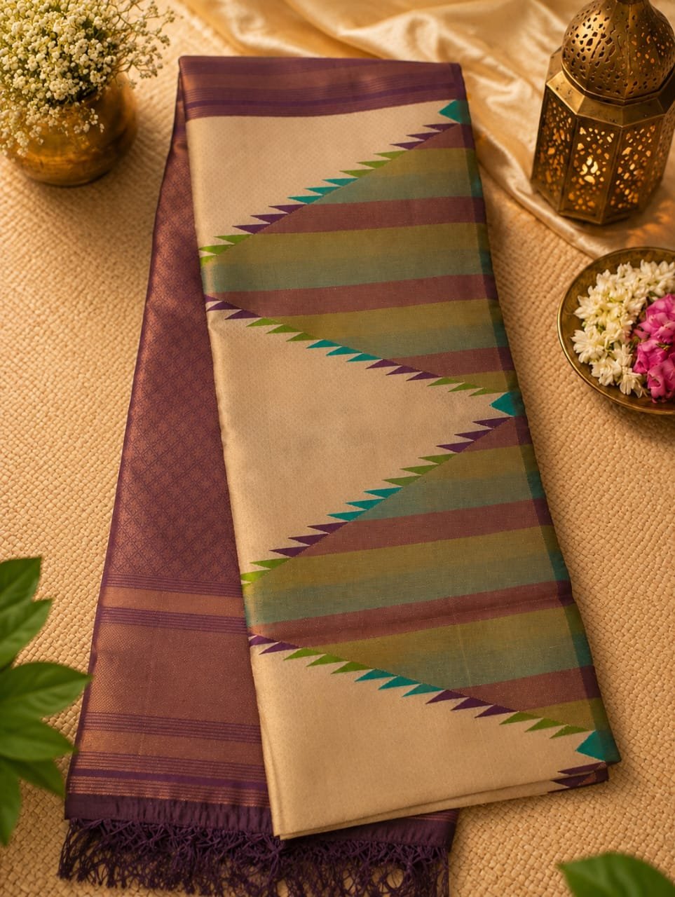 Temple Border Traditional Pattu Saree